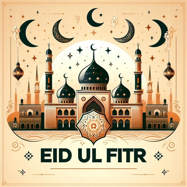 Foto hintergrunddesign für eid mubarak