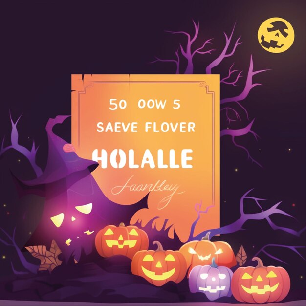 Hintergrunddesign für Halloween-Poster