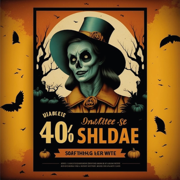 Hintergrunddesign für Halloween-Poster