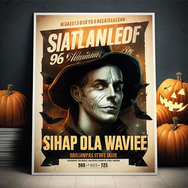Hintergrunddesign für Halloween-Poster