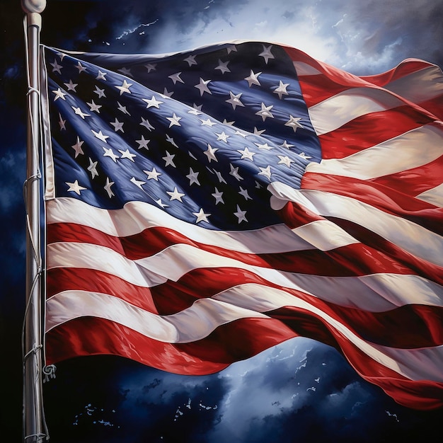 Hintergrundillustration der USA-Flagge