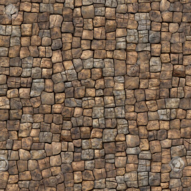 Hintergrundillustration mit nahtloser Textur der Steinmauer