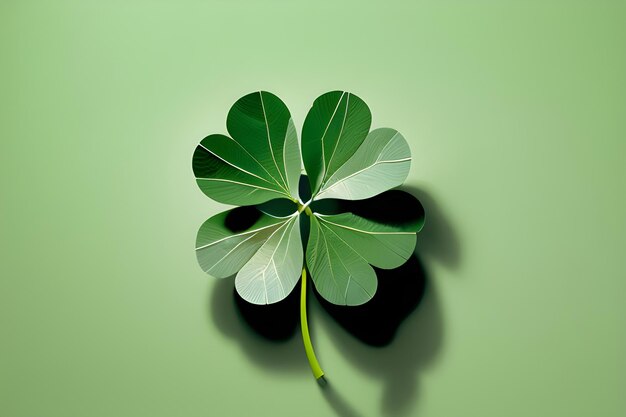 Hintergrundillustration zum St. Patricks Day Hat Clover Shamrock generative ai