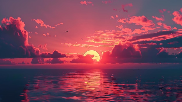 Hintergrundpapier zum Sonnenuntergang
