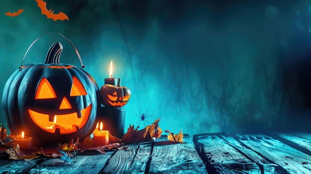 Hintergrundtapete mit Halloween-Elementen