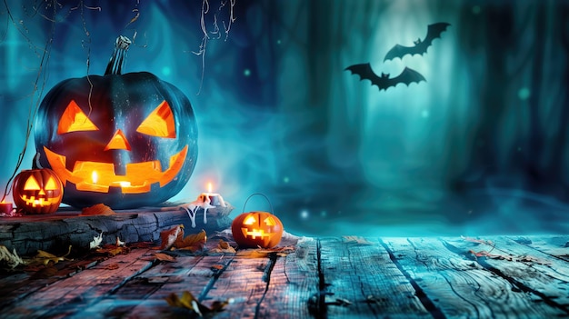 Hintergrundtapete mit Halloween-Elementen