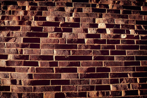 Hintergrundtextur der braunen Backsteinmauer