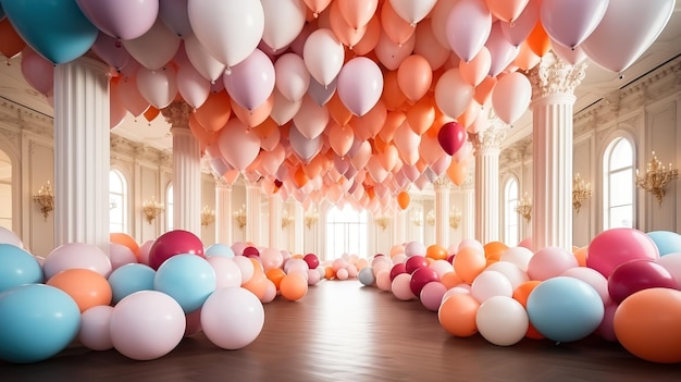 Hintergrundtexturmuster alles Gute zum Geburtstag Luftballons