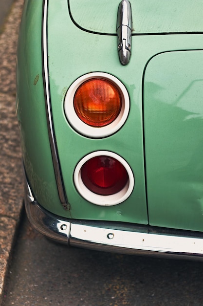 Hinterlicht eines italienischen Vintage-Autos