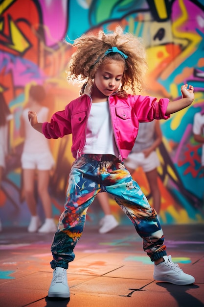 El hip hop mueve el enérgico viaje de baile de una niña