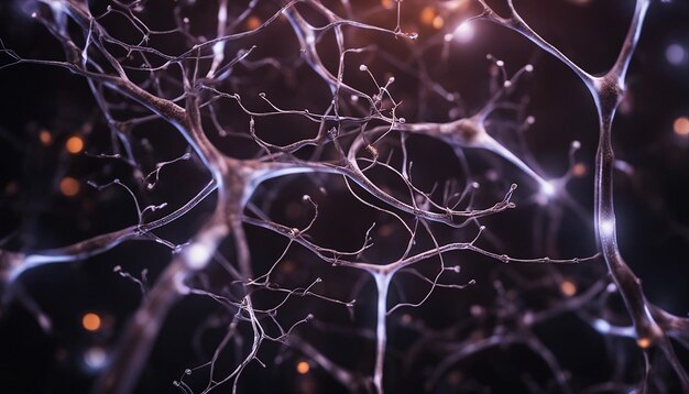 Hiperrealista de la representación abstracta de las neuronas