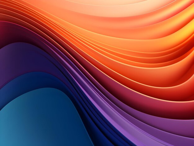 Una hipnótica visualización 3D abstracta multicolor con un colorido diseño de fondo abstracto 3D