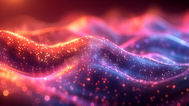 La hipnotizante onda gaussiana de colores prismáticos vibrantes