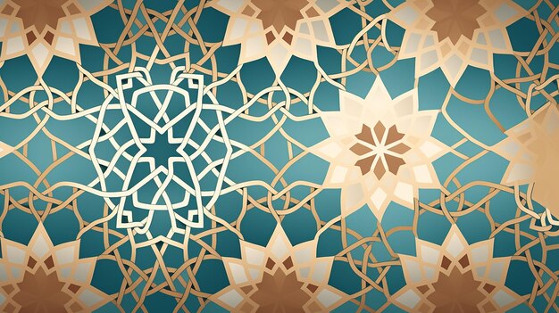 Foto hipnotizantes patrones geométricos islámicos ilustración vectorial sin costuras en colores ricos