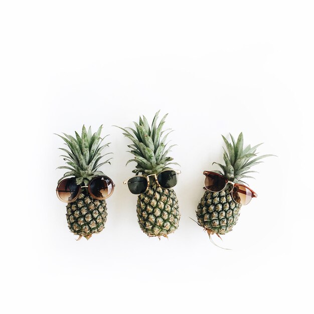 Hipster Ananas in Sonnenbrille