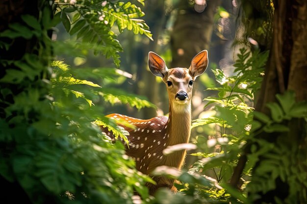 Foto hirsche im wald