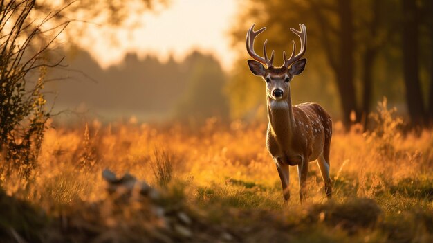 Hirsche im Wald