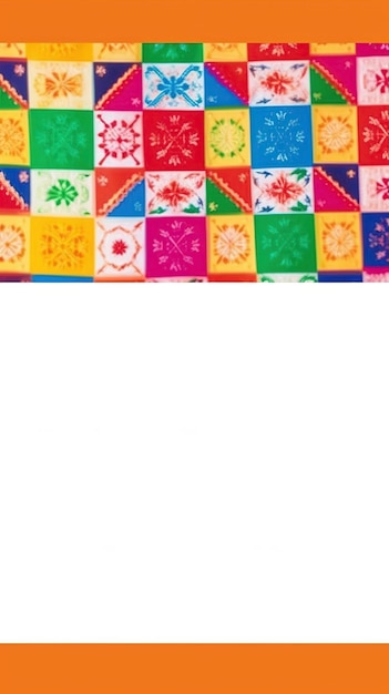 hispanisches traditionelles Festivalbanner Generative KI-Illustration