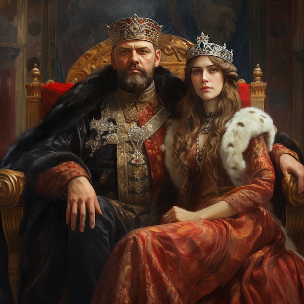 Foto la historia de amor imperial que explora la vida del zar de rusia y su esposa 916