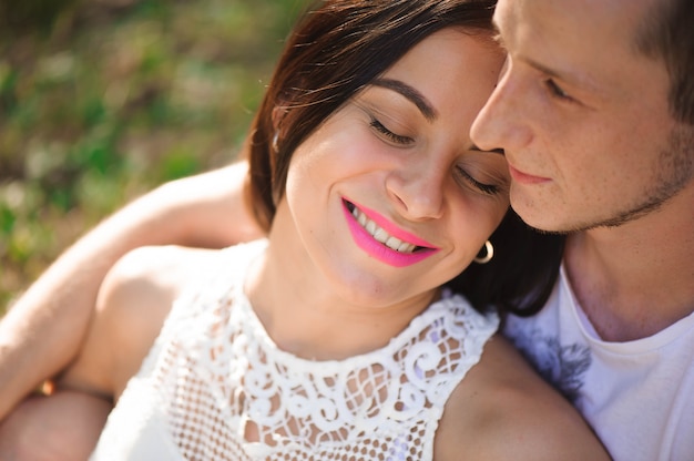 Historia de amor, retrato de pareja joven