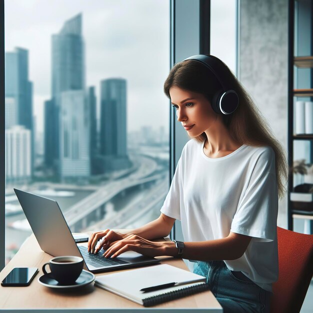 História de freelancer feminina