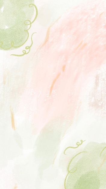 História de Instagram de fundo de aquarela verde e rosa 1
