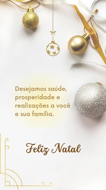 Foto história de natal feliz banner pronto