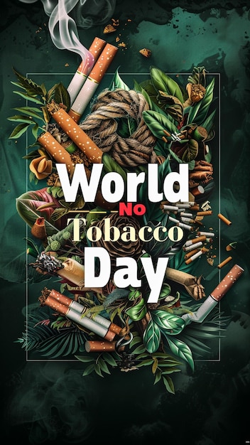 historia de diseño sobre el día mundial sin tabaco