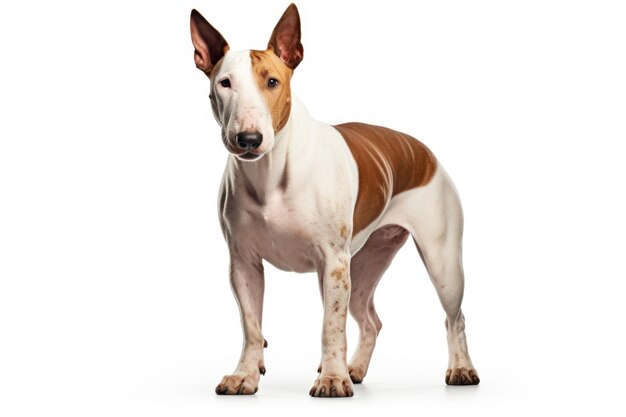 Foto história do cão bull terrier