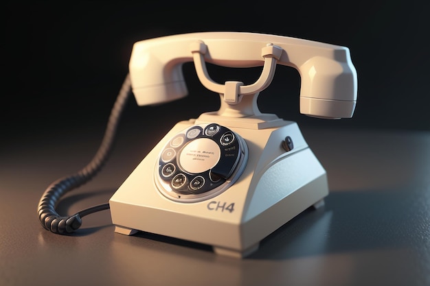 História do telefone fixo tradicional com manivela de mão papel de parede de telefone antigo de estilo retro clássico