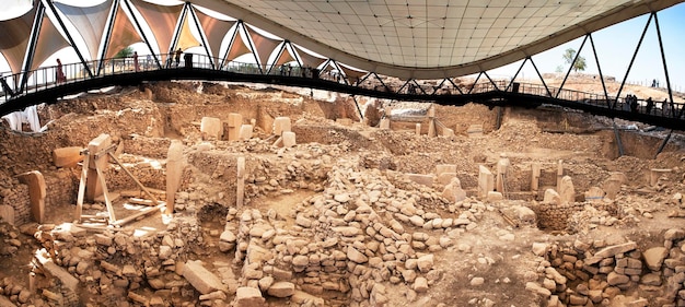 Foto histórico karakus blackbird tumulus em adiyaman turquia para a rainha isias e princesas antiochis