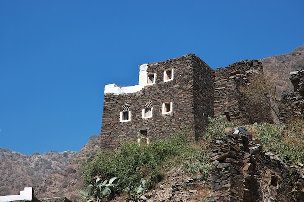 El histórico pueblo de Rijal Almaa en Arabia Saudita