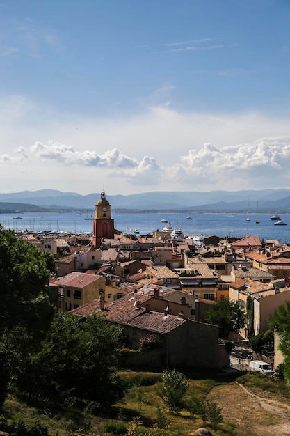 Historische Altstadt von St. Tropez, ein beliebter Ferienort am Mittelmeer, Provence, Frankreich