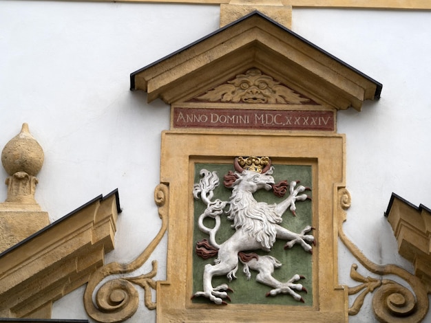 Historische Gebäude in Graz, Österreich, Blick auf die Dekoration