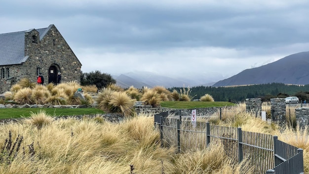 Historische Kirche am Ufer des Tekapo-Sees