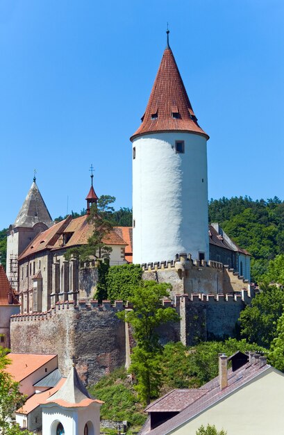 Historische mittelalterliche Burg Krivoklat in Tschechien (Mittelböhmen, in der Nähe von Prag)