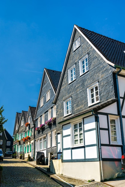 Historische Schieferhäuser in SolingenGrafrath Deutschland