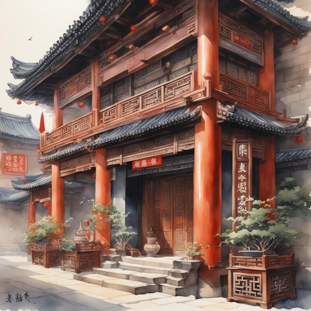 historische traditionelle chinesische Häuser