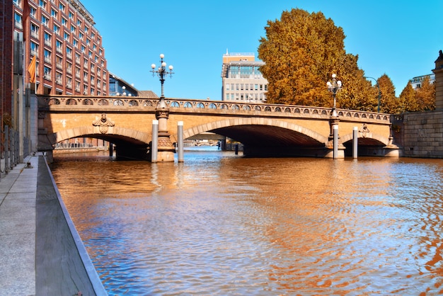 Historischer Steg in Hamburg, Deutschland