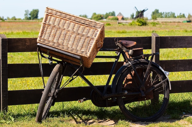 Hito claro y tradicional de Holanda: bicicletas y molinos