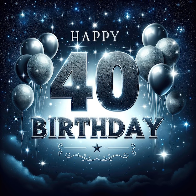 Hito mágico cumpleaños de 40 años estrellado