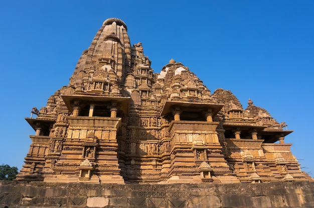 Hito turístico indio famoso - Templo Kandariya Mahadev, Khajuraho, India.