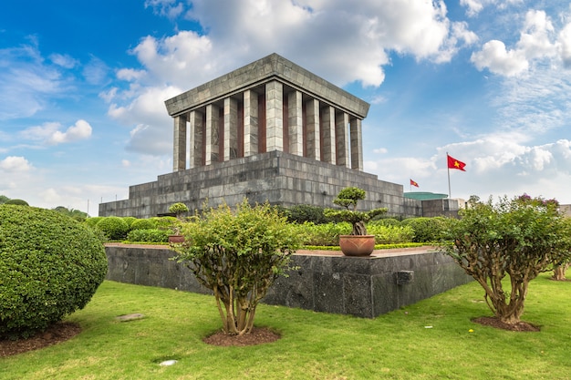 Ho Chi Minh Mausoleum in Hanoi, Vietnam