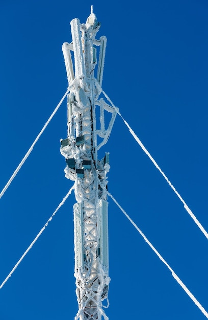 Foto hoar zuckerguss winter kommunikation turmspitze