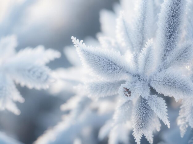 Hoarfrost Closeup Cativando a Beleza do Inverno em 8K