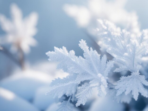 Hoarfrost Closeup Cativando a Beleza do Inverno em 8K