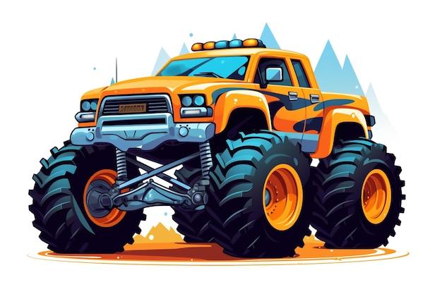 Hochauflösende Monstertruck-Vektorgrafiken, die Ihrer Kreativität freien Lauf lassen