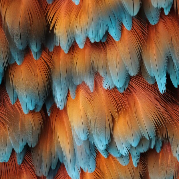 Foto hochauflösendes bild des nahtlosen bilds von feather