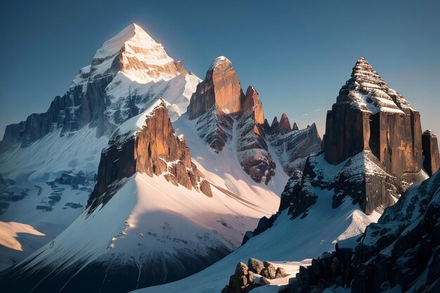 Hochgebirgspitze Schneebergspitze Hintergrund Tapeten Illustration Naturlandschaft