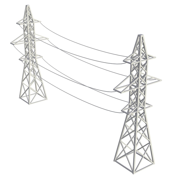 Hochspannungspylon des Stromübertragungsturms